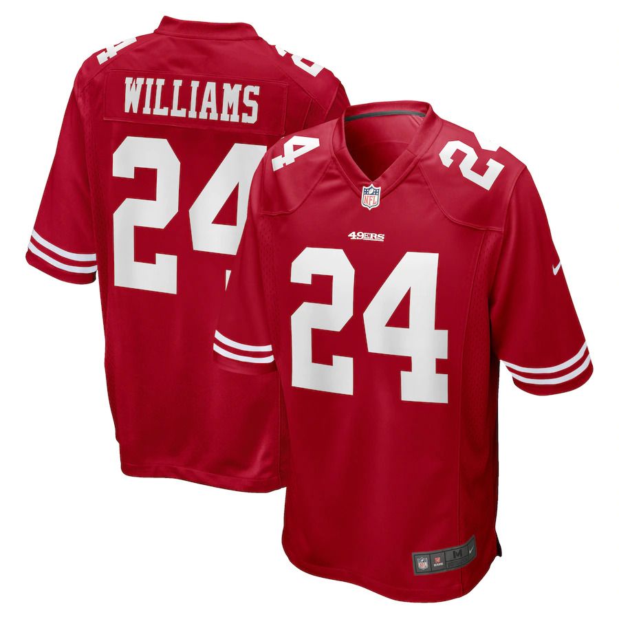 Men San Francisco 49ers #24 K Waun Williams Nike Scarlet Game NFL Jersey->san francisco 49ers->NFL Jersey
